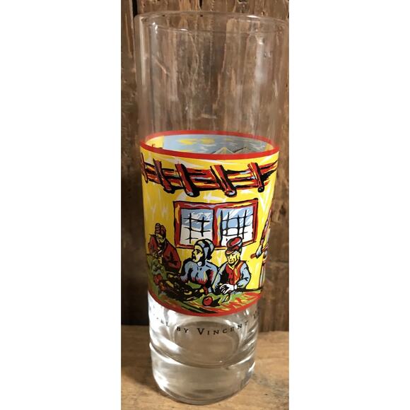 Tall Bourbon Drinking Glass Wild Appel Glass by Vincent Van Gogh Spirits Barware - Picture 2 of 6